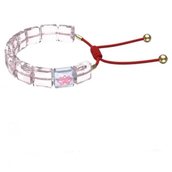 Swarovski Letra Pink Lotus Bracelet - Picture 3 of 11